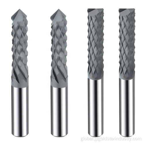 diamond coated popcorn end mills milling cutter